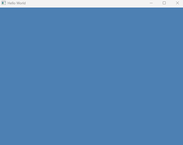 Example blank GLFW application